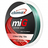 Плетеный шнур Climax Mig Braid NG  100м 10кг/0,14мм (Серо-зеленый) 
