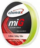Плетеный шнур Climax Mig Braid NG  100м 9,2кг/0,12мм (Желтый) 